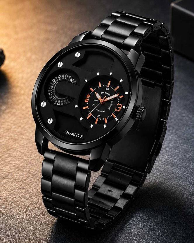 Anandani Trendy Men Elegant Black Dial Wrist Watch With Premium Design Trendy Men Elegant Black Dial Wrist Watch With Premium Design Analog Watch  - For Men