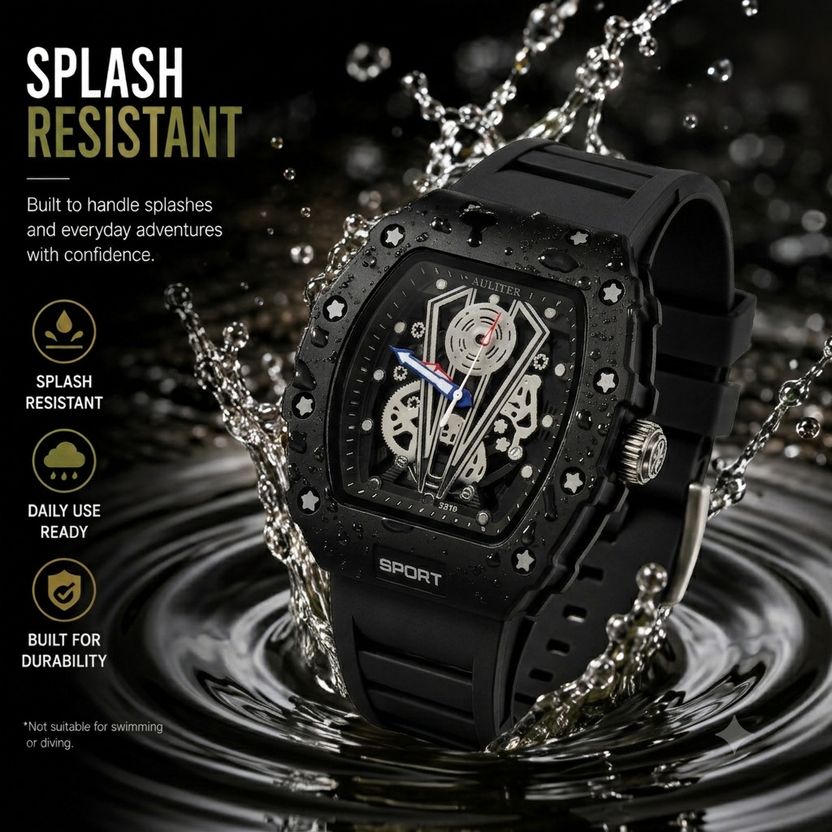 Pickme4u Chrono-Sport Tonneau Analog Watch - Image 5