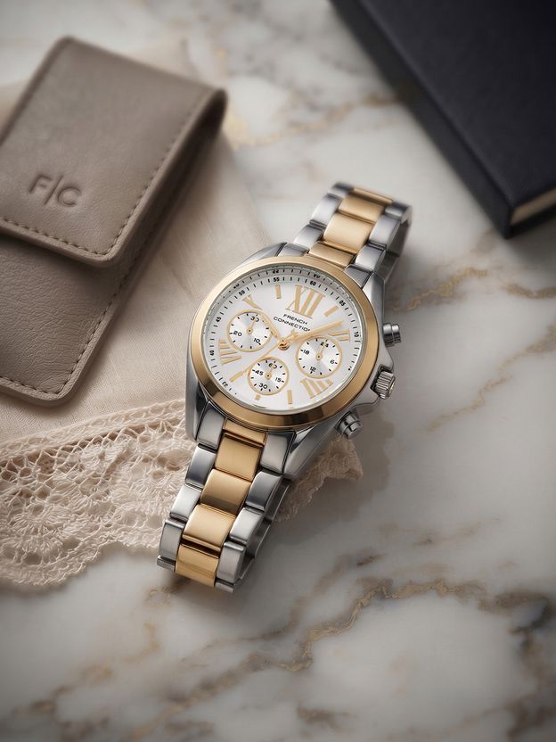 French Connection Green Round Quartz Analog Watch - Image 9
