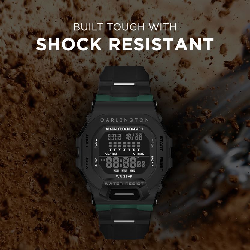 Carlington Endurance Series Digital Watch - CT 2106 Black - Image 6
