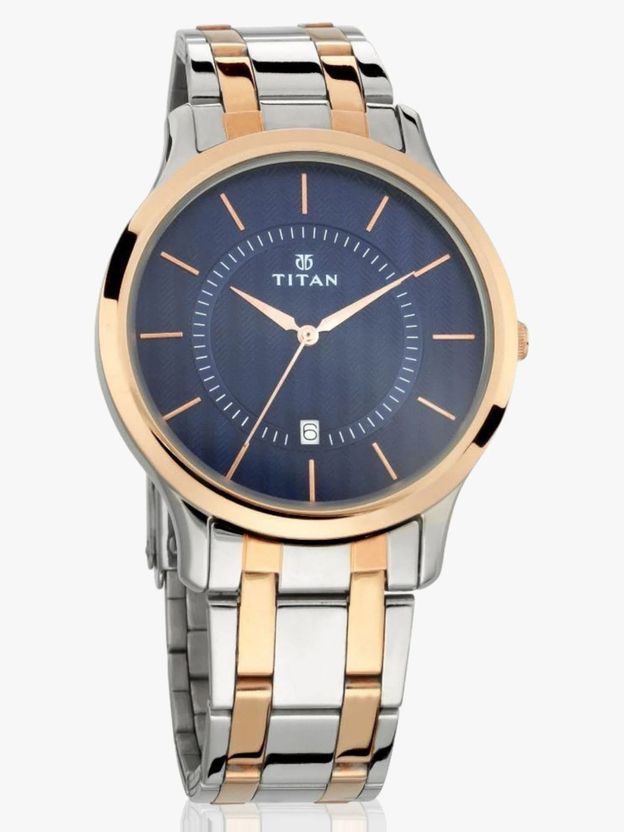 Titan Karishma Blue Dial Silver & Rose Gold Strap - Image 6