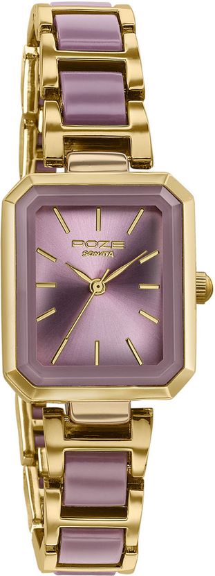 SONATA Poze 9 Quartz Purple Dial Watch - Image 3