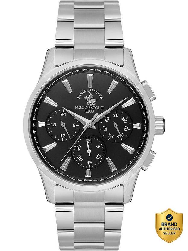 Santa Barbara Polo & Racquet Club Chronograph Black Dial Analog Watch  - For Men SB.1.10542-2