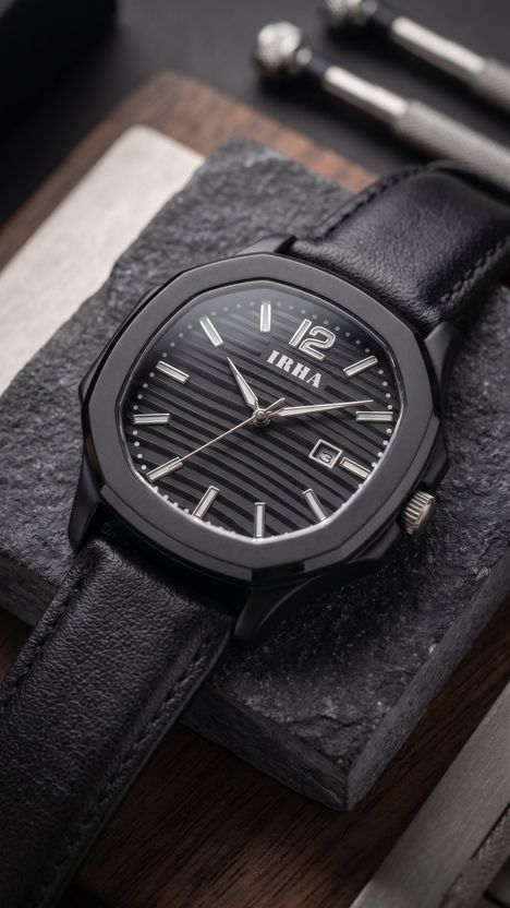 IRHA Analog Watch Men B_DT_20_lthr_Brn - Image 6