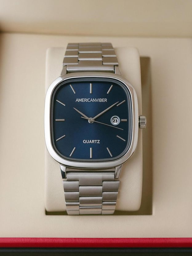 AMERICANVIBER Sky Blue Dial Analog Watch - Image 6