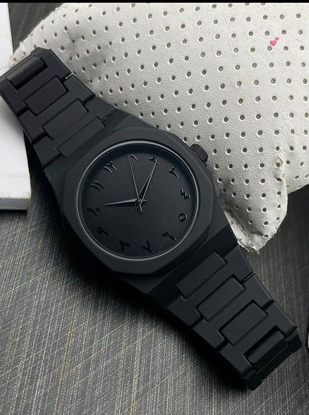 EDV Arabic Dial Black Plastic Strap - Image 3