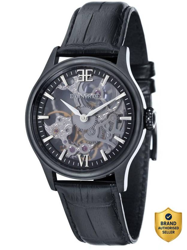 Earnshaw Bauer Shadow Skeleton Mechanical Automatic Analog Watch  - For Men ES-8061-05