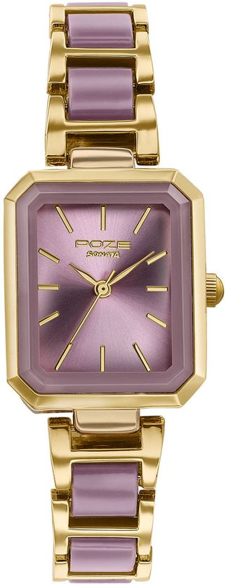 SONATA Poze 9 Quartz Purple Dial Watch - Image 1