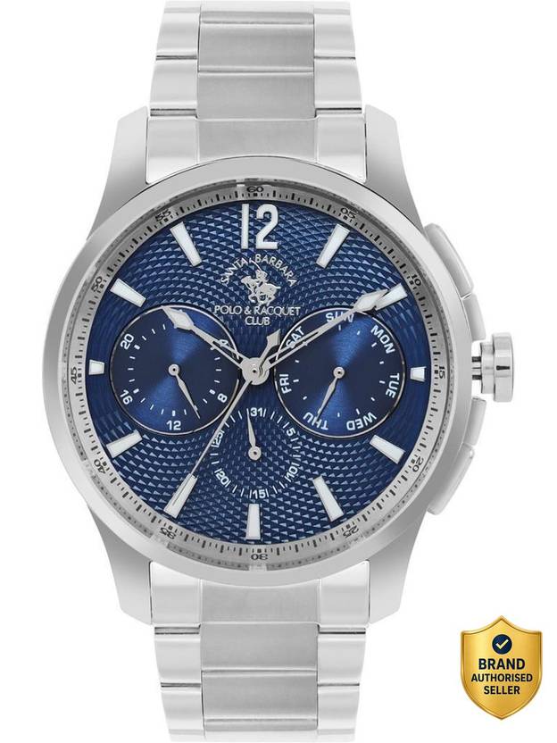 Santa Barbara Polo & Racquet Club Chronograph Blue Dial Quartz Analog Watch  - For Men SB.1.10537-3