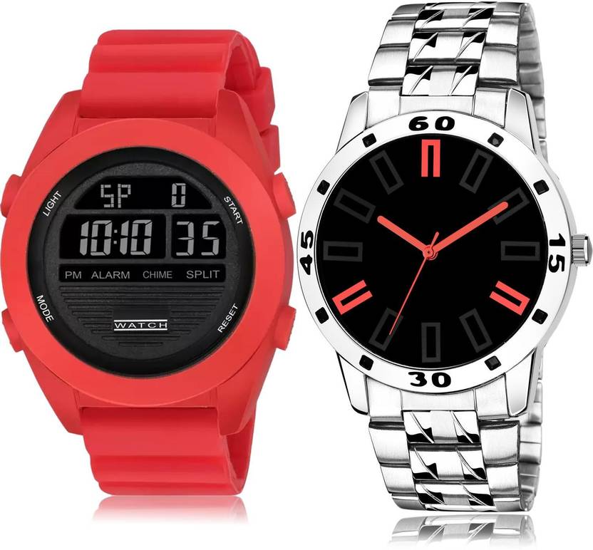 Analog-Digital Watch  - For Men Contemporary Tread 2 Watch Combo For Boys And Men - DG84-B892
