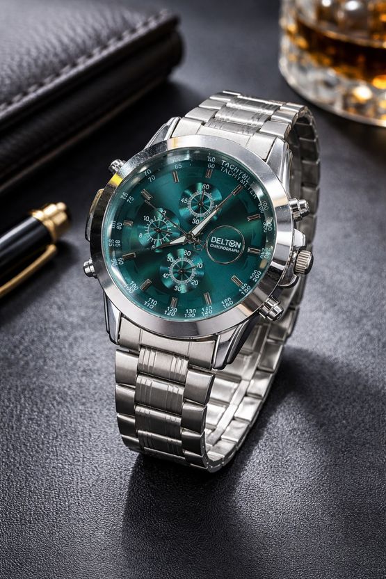 Delton Men's Analog Watch 001_GREEN - Image 3