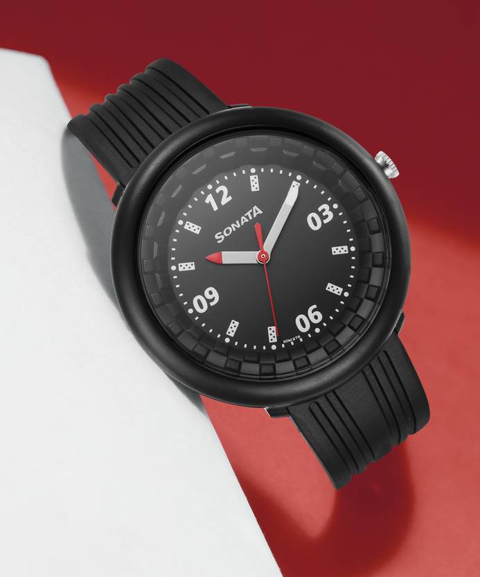 SONATA F1 plastics Analog Watch For Men 77121PP05W at Best Price
