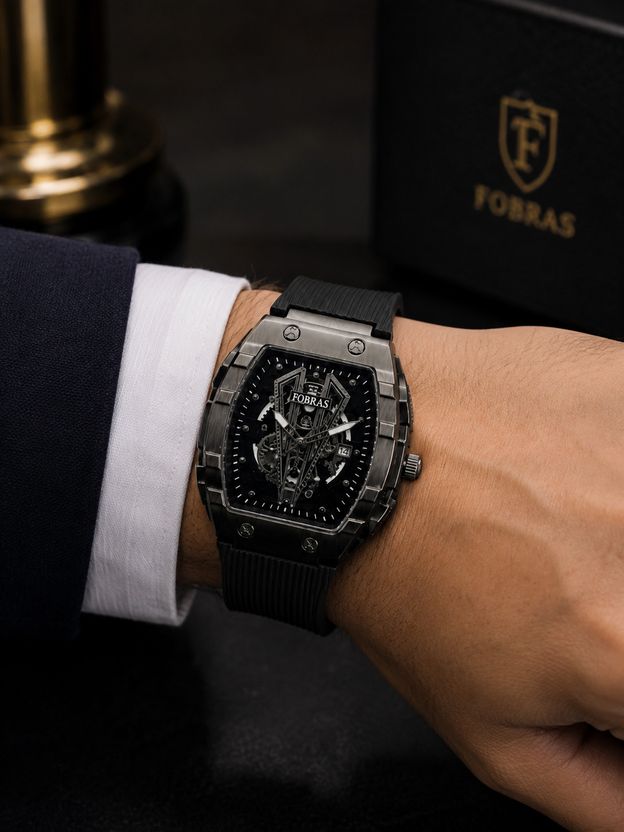 fobras Analog Watch - For Men FOB-MEN-BLK-001 - Image 3