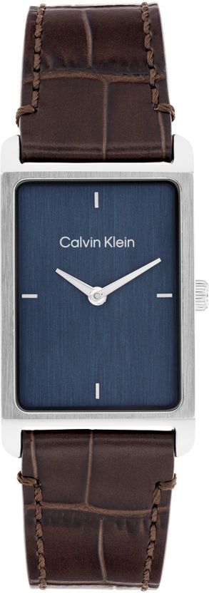 Calvin Klein Dapper Qtz Blue Rectangle Dial Men's Watch - Image 1