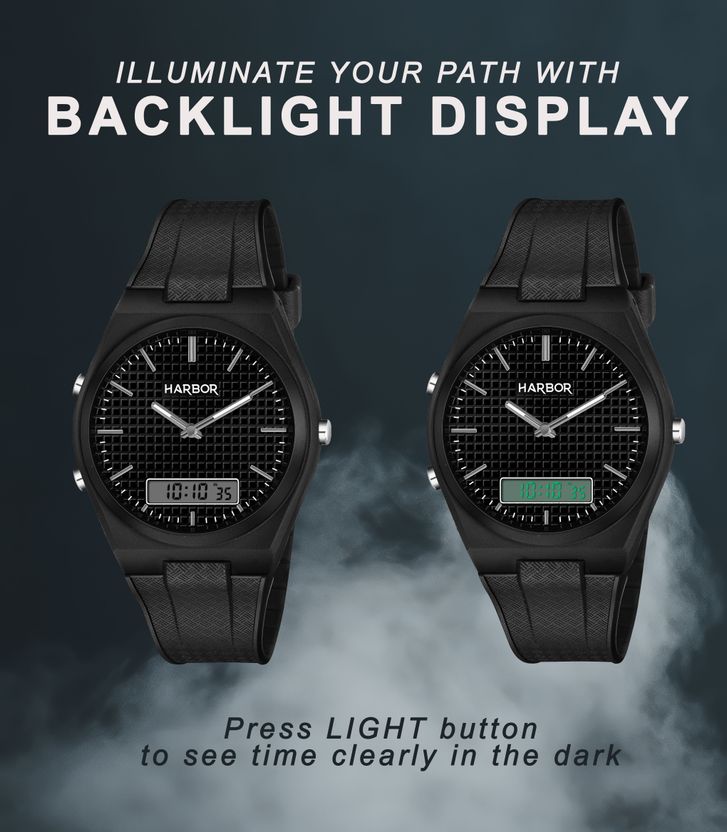 Harbor Contemporary Slim Analog-Digital Men's Watch - Image 9