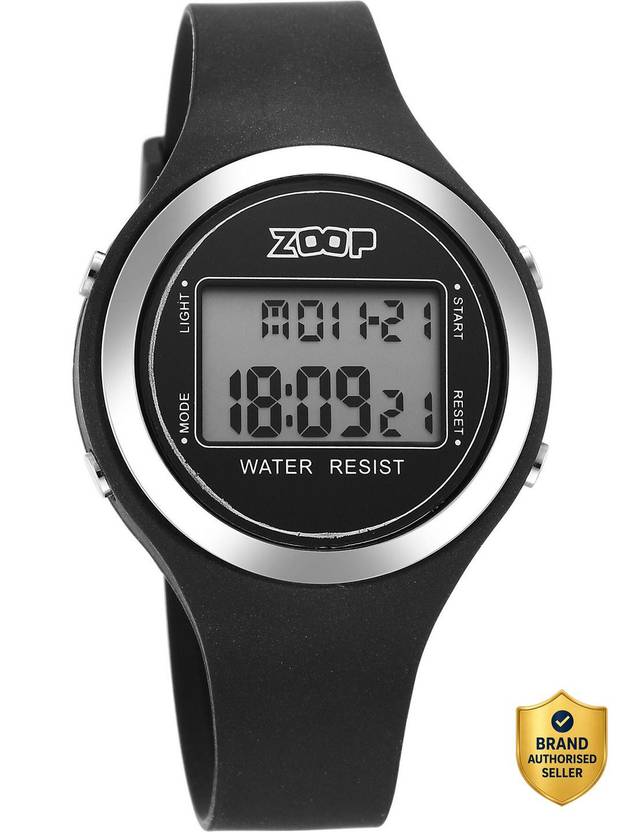 Titan Zoop Digital Dial Black Silicone Strap Digital Watch  - For Boys & Girls NT26024PP01W,NU26024PP01W