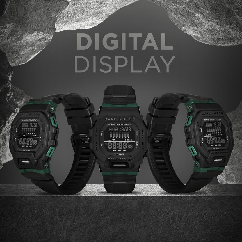 Carlington Endurance Series Digital Watch - CT 2106 Black - Image 5