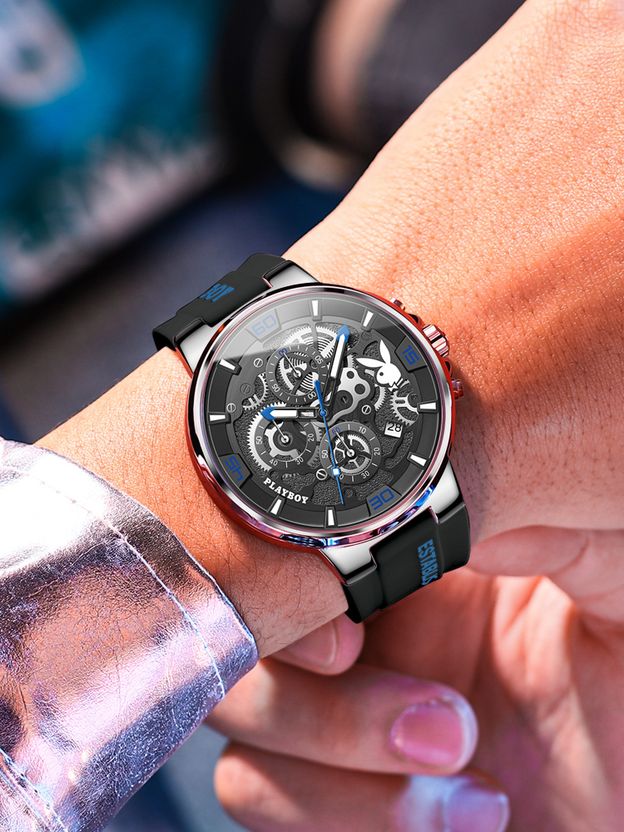 PLAYBOY Men's Analog Watch CIF-P-G3063JH-BHL - Image 3