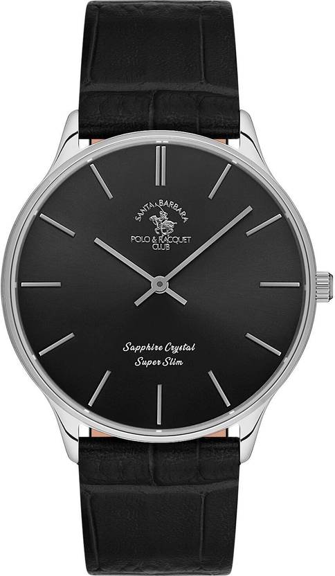Santa Barbara Polo & Racquet Club Black Dial Analog Watch  - For Men SB.1.10603-2