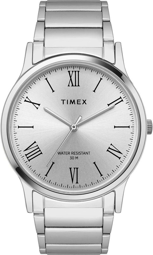 Click to enlarge TIMEX TW00ZR347 Silver Dial Stainless Steel Analog Watch - For Men -