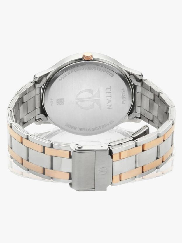 Titan Karishma Blue Dial Silver & Rose Gold Strap - Image 8