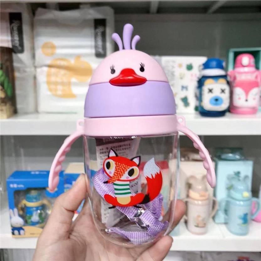 ApexUni Baby Drinking Bottle Baby Sippy Cup Leak-proof and Portable Handle Straw Cup 350 ml