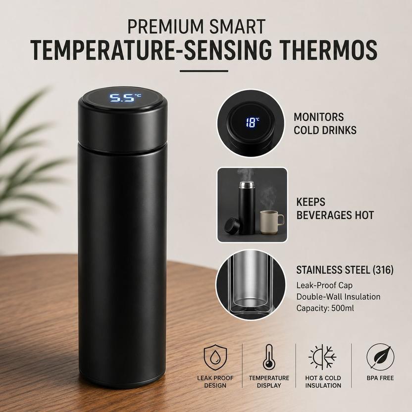 MODERN DESINGS Vaccum Flasks Tempreture Water Bottle