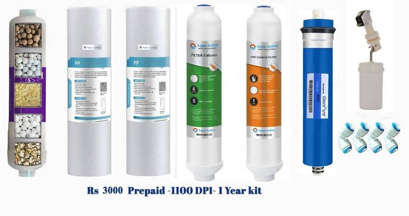 AquaActive by AquaActive one year kit for RO water purifier Solid Filter Cartridge