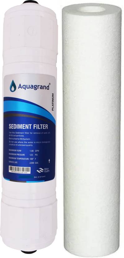 Aquagrand Platinum 10 Inch Sediment + PP filter for All type Domestic RO Water Purifier Solid Filter Cartridge