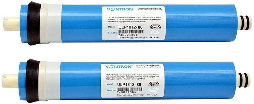 Aquawell 80GPD Vontron Genuine Membrane Low TDS, 2 pcs for All Kind of Domestic RO Solid Filter Cartri...