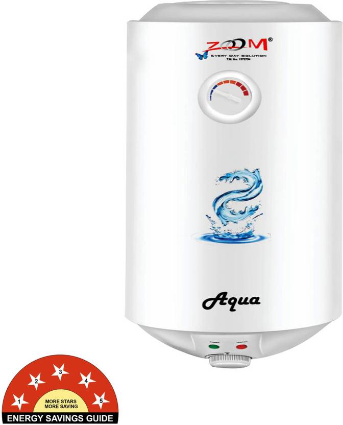 ZOOM 10 L Storage Water Geyser (Aqua Water Heater 10 Liter, White ...