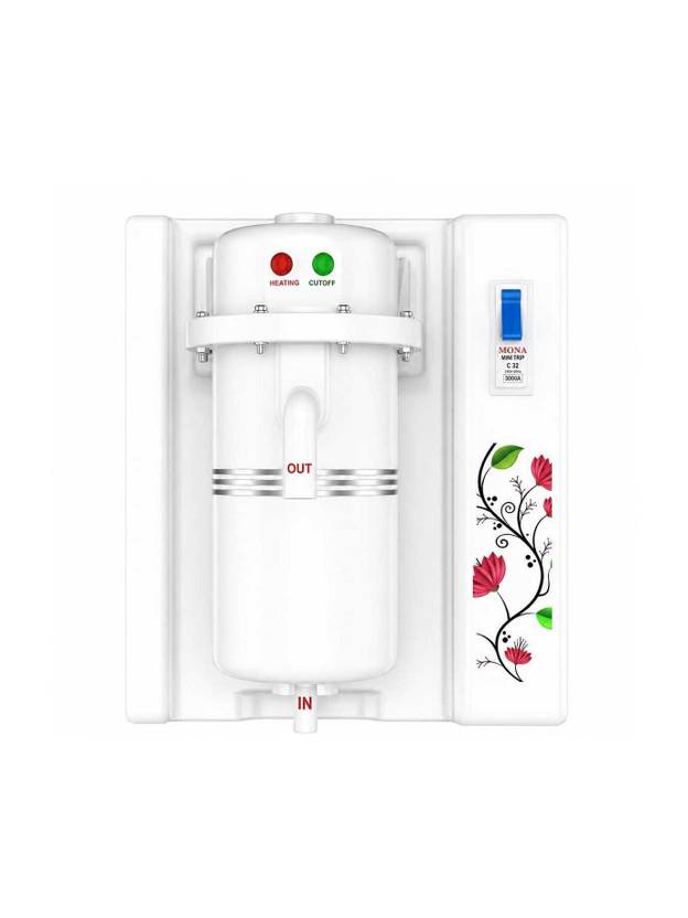 Adwhizz Instant Water Geyser 1L | Portable Instant Water Heater for Bathroom WITH MCB 1 L Instant Water Geyser