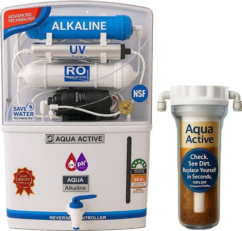 AquaActive Grand ROUVPH 10 L RO + UV + Minerals Water Purifier