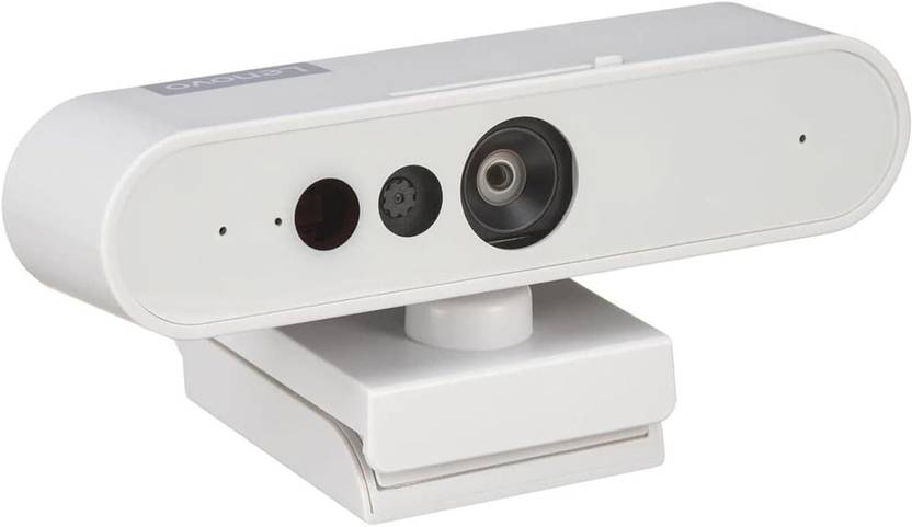 Lenovo 510 FHD Webcam Full HD Webcam 1080p, with Microphone, USB Connectivity, with Full Stereo Dual Built-in mics | Facial Recognition Technology | Built-in Windows Hello | RGB Clarity |Ultra-Wide 95� Lens, 4X Digital Zoom | 360� Rotation | Flexible Mount