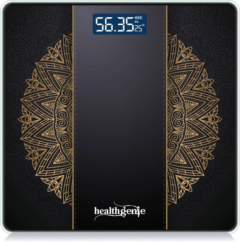 Healthgenie Digital Weight Machine Thick Tempered Glass LCD Display
