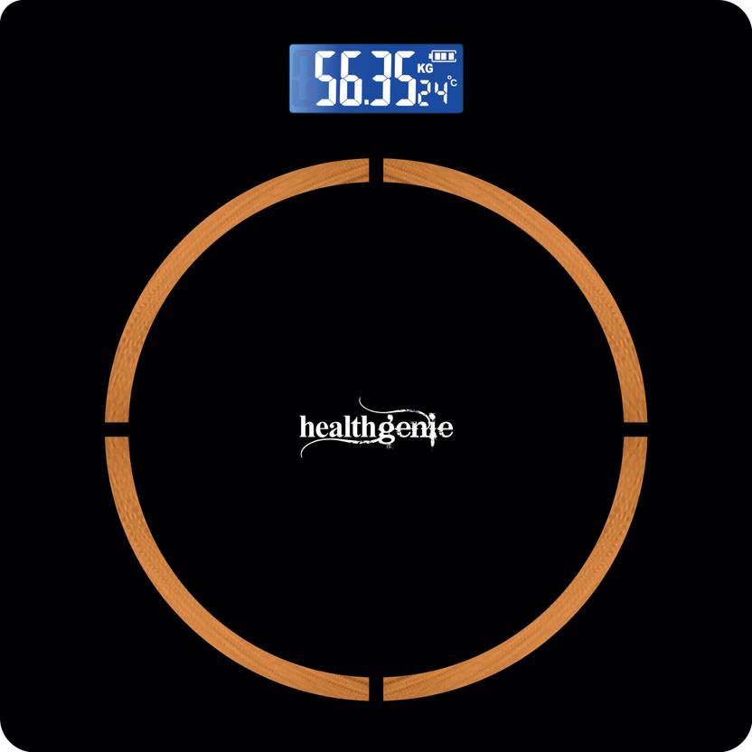 Healthgenie Digital Weight Machine Thick Tempered Glass LCD Display
