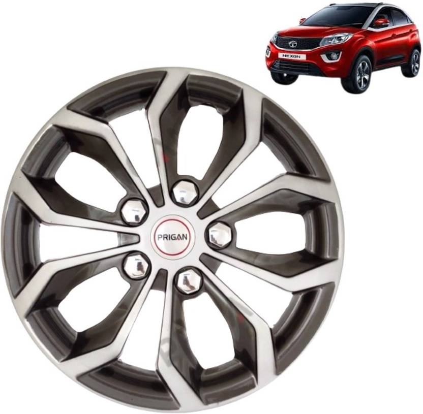 PRIGAN Vision Nexon Silver Grey 16 INCH Wheel Cover For Tata Nexon