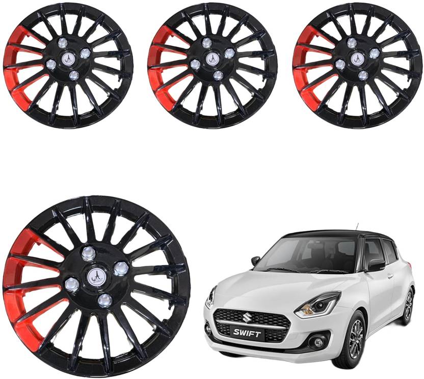 KYZO CAR WHEEL CAP/ WHEEL COVER CAMRY DEGINE "RED_STRIP" 14 INCHI Wheel Cover For Maruti, Tata