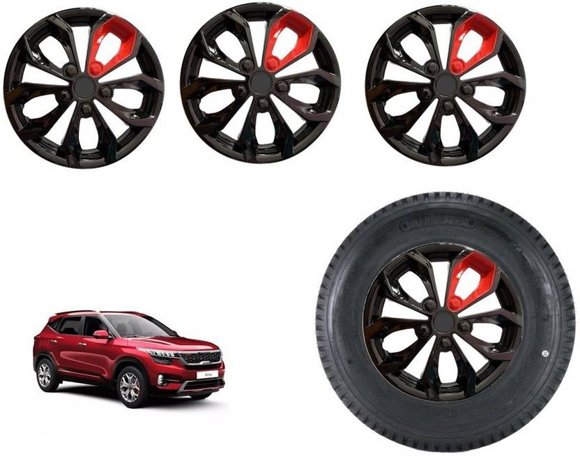HUDMOZ SELTOS 16 Inches FBCP Wheel Caps / Hubcaps Wheel Cover For Kia