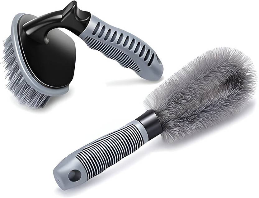 Glitzn 2Pcs Alloy Wheel Cleaning Brush, Rim Cleaner for Your Car 0 ml Wheel Tire Cleaner