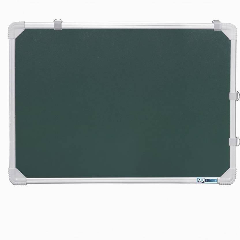 APBOARDS Reversible Dual-Purpose White & Green Board 1.5x1 Ft | Small Dry Erase & Chalk Writing Combo Slate | For Home/Tuition Whiteboards
