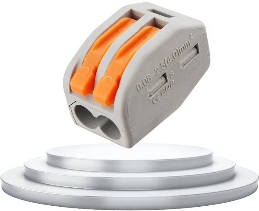 Magnusdeal 5Pcs Pushin Electrical Wire Connector(2 Port) Flexible Wire