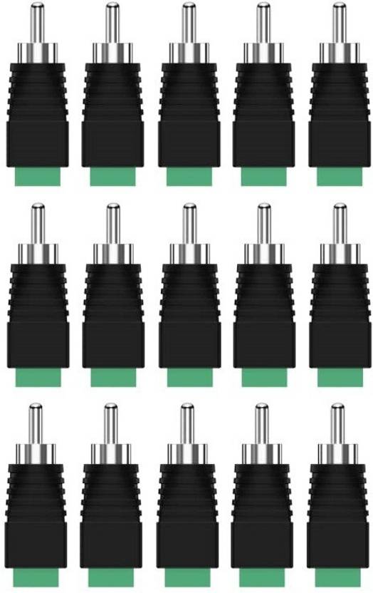 theini RCA Plugs for Speaker Wire, RCA to AV Screw Terminal Connector