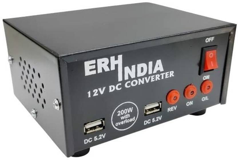 Microtech Dc to Ac convertor 12v Converter 200 Watt with 2 USB Ports