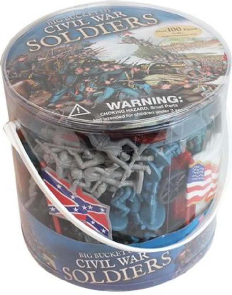 Big bucket of cheap army men