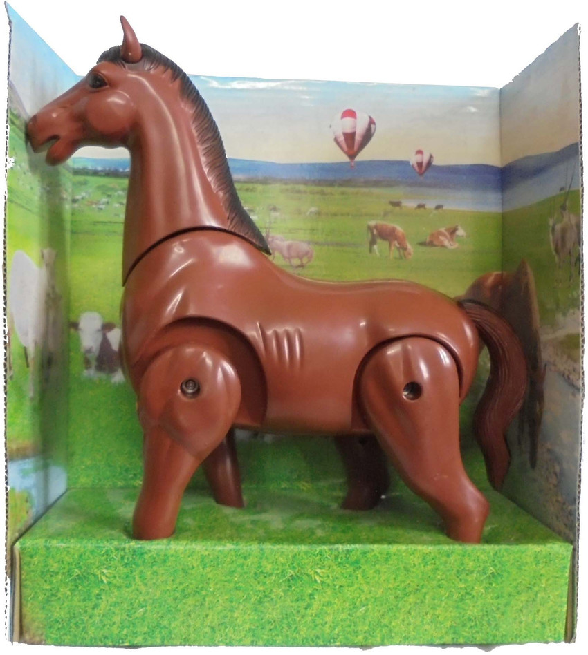 Motorized top toy horse