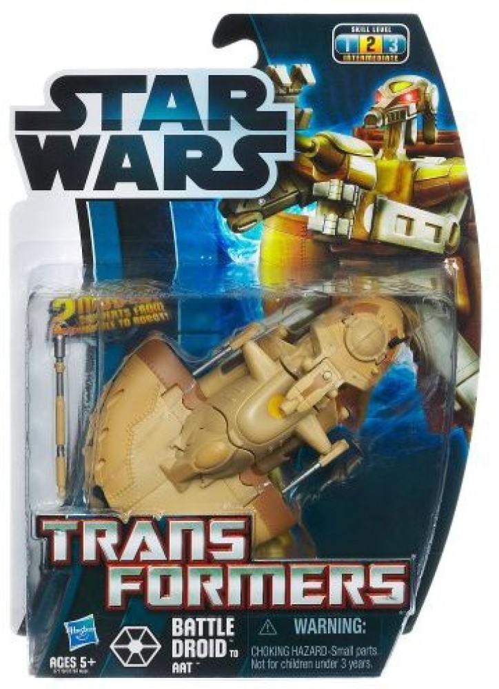 STAR WARS Transformers Class Ii Battle Droid Aat Transformers