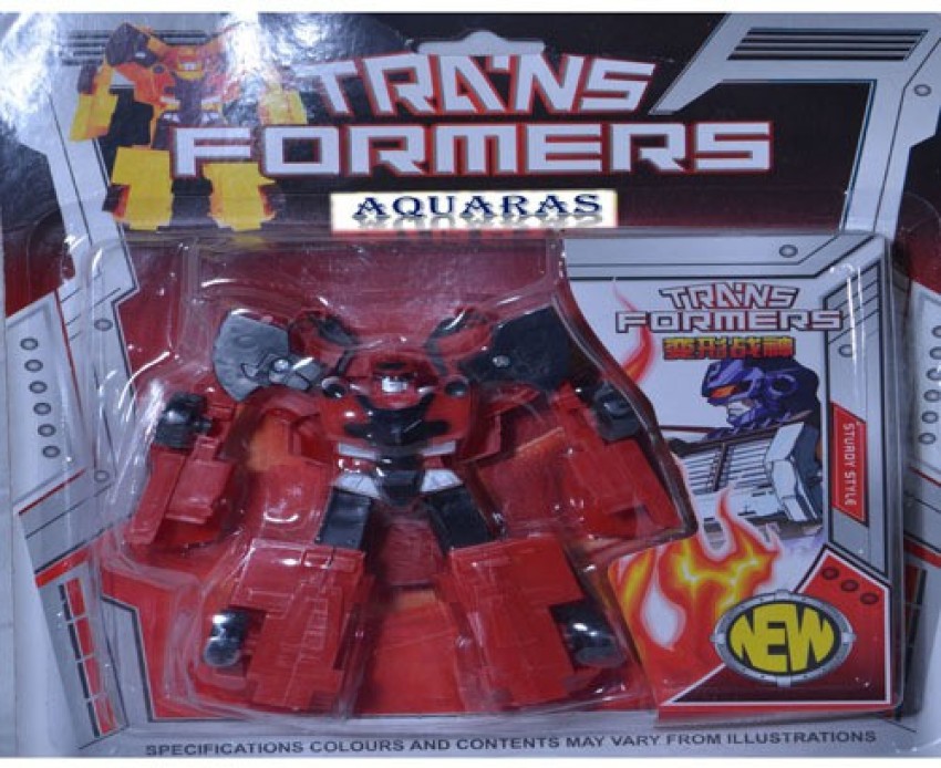 Red store transformer toy