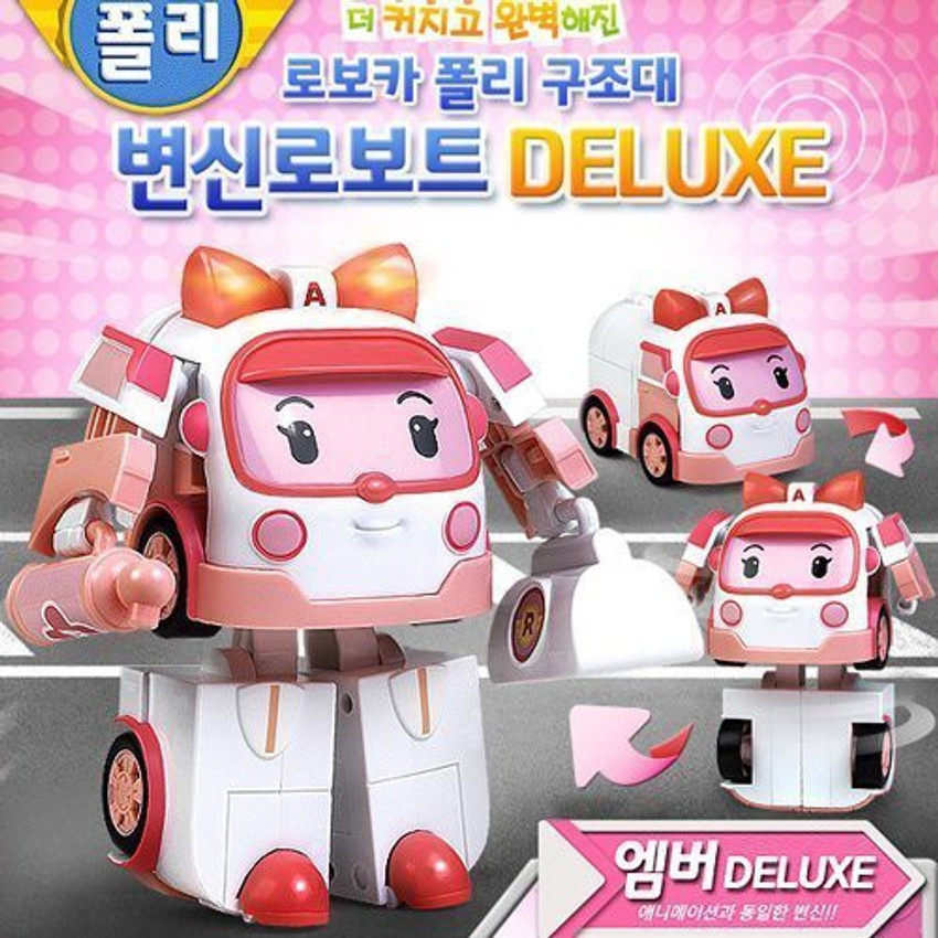 Robocar Poli Deluxe Transformer 4 Set - Deluxe Transformer 4 Set  