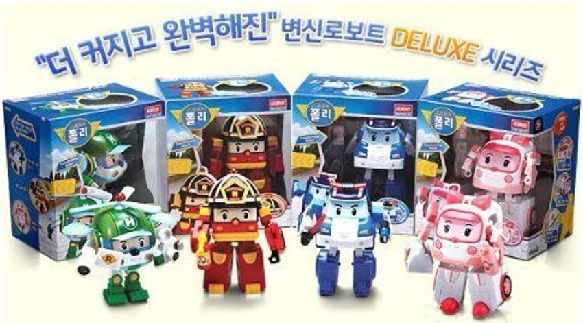 Robocar Poli Deluxe Transformer 4 Set - Deluxe Transformer 4 Set  